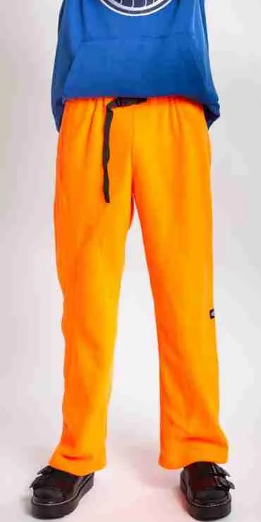 Adult Orange Fleece Pants