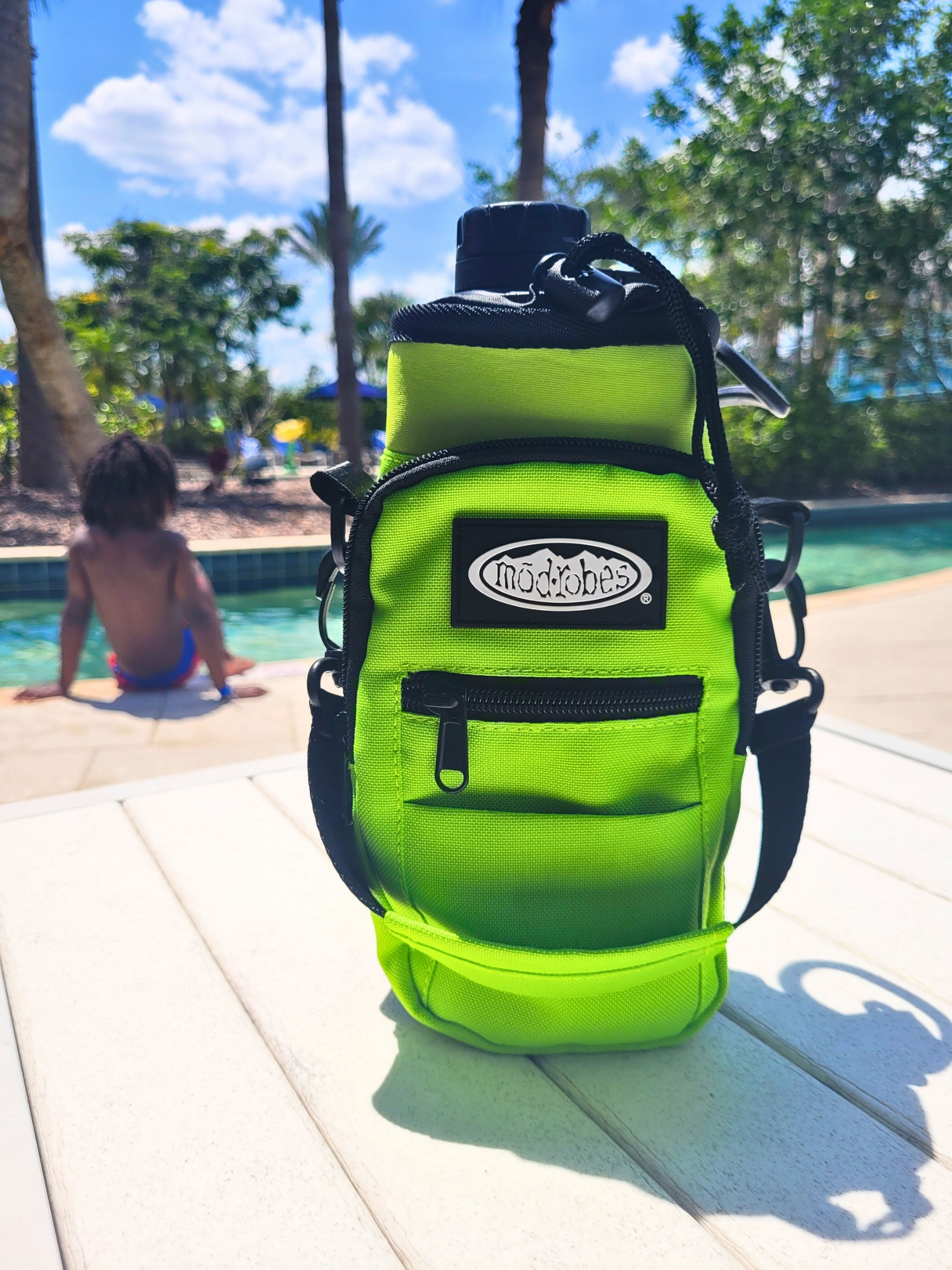 Green Water Bottle Bag image 2