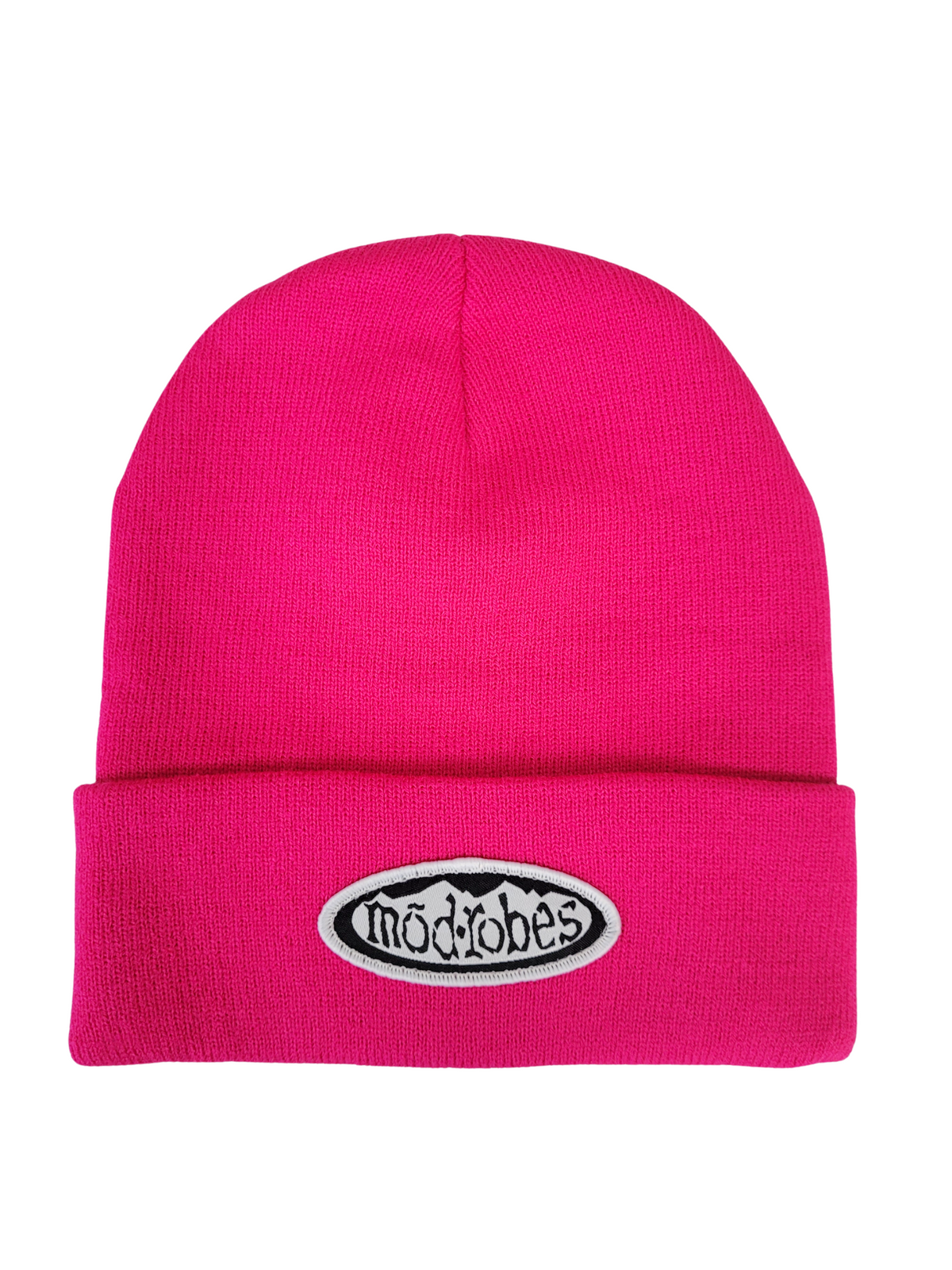 The Modrobes Patch Beanie - Fuchsia Pink