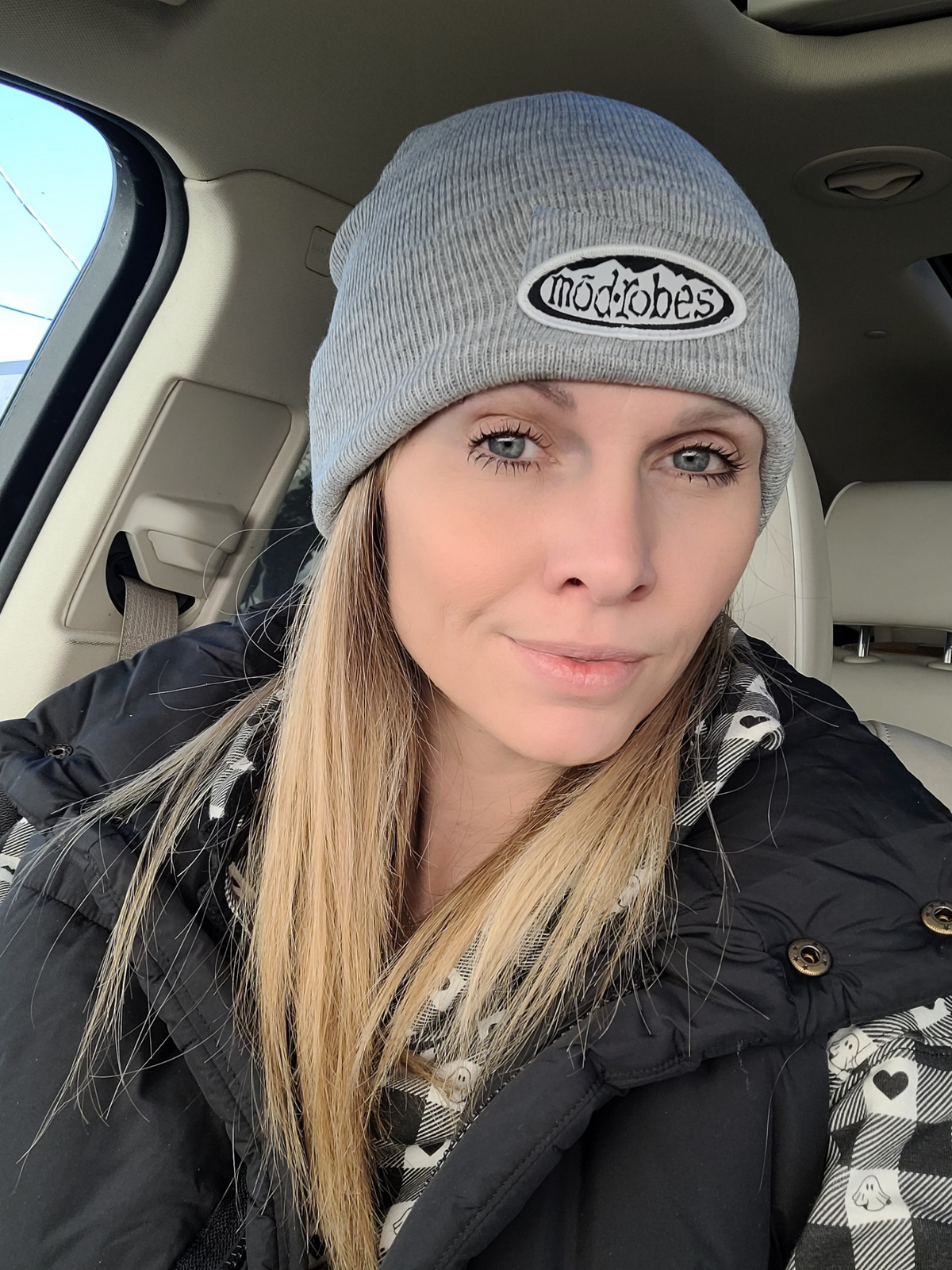 The Modrobes Patch Beanie - Heather Grey