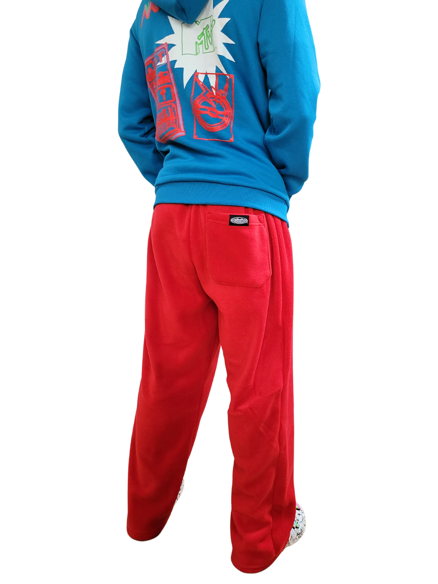 Adult Red Fleece Pants