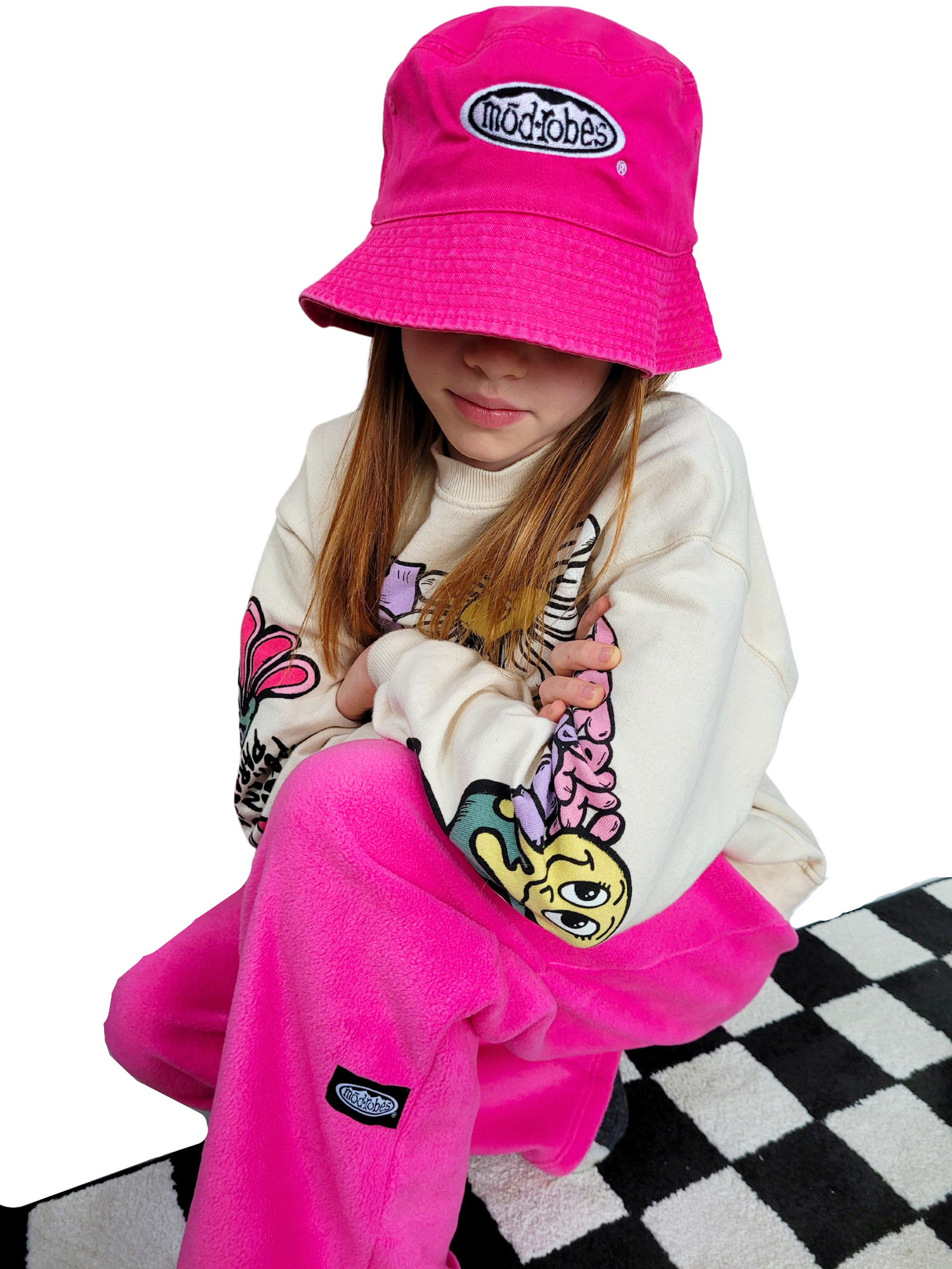 Kids Pink Fleece Pants