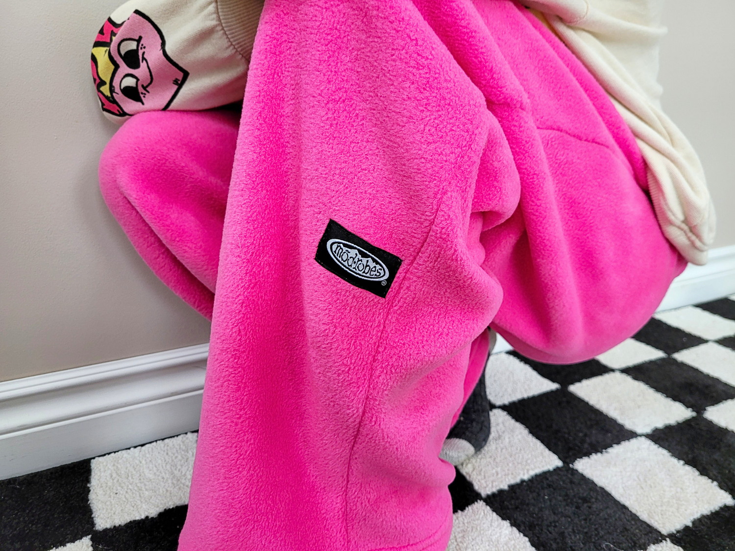 Kids Pink Fleece Pants
