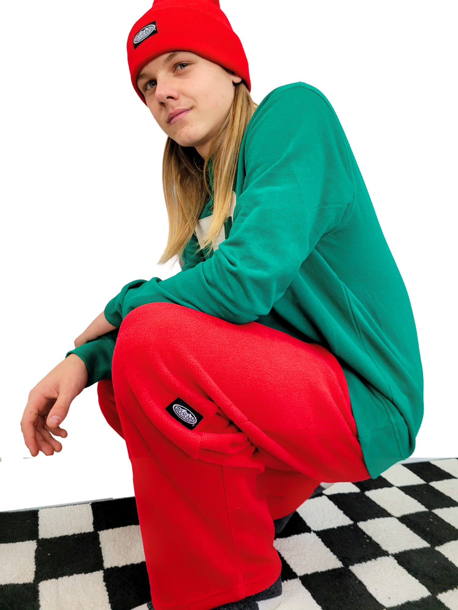 Adult Red Fleece Pants