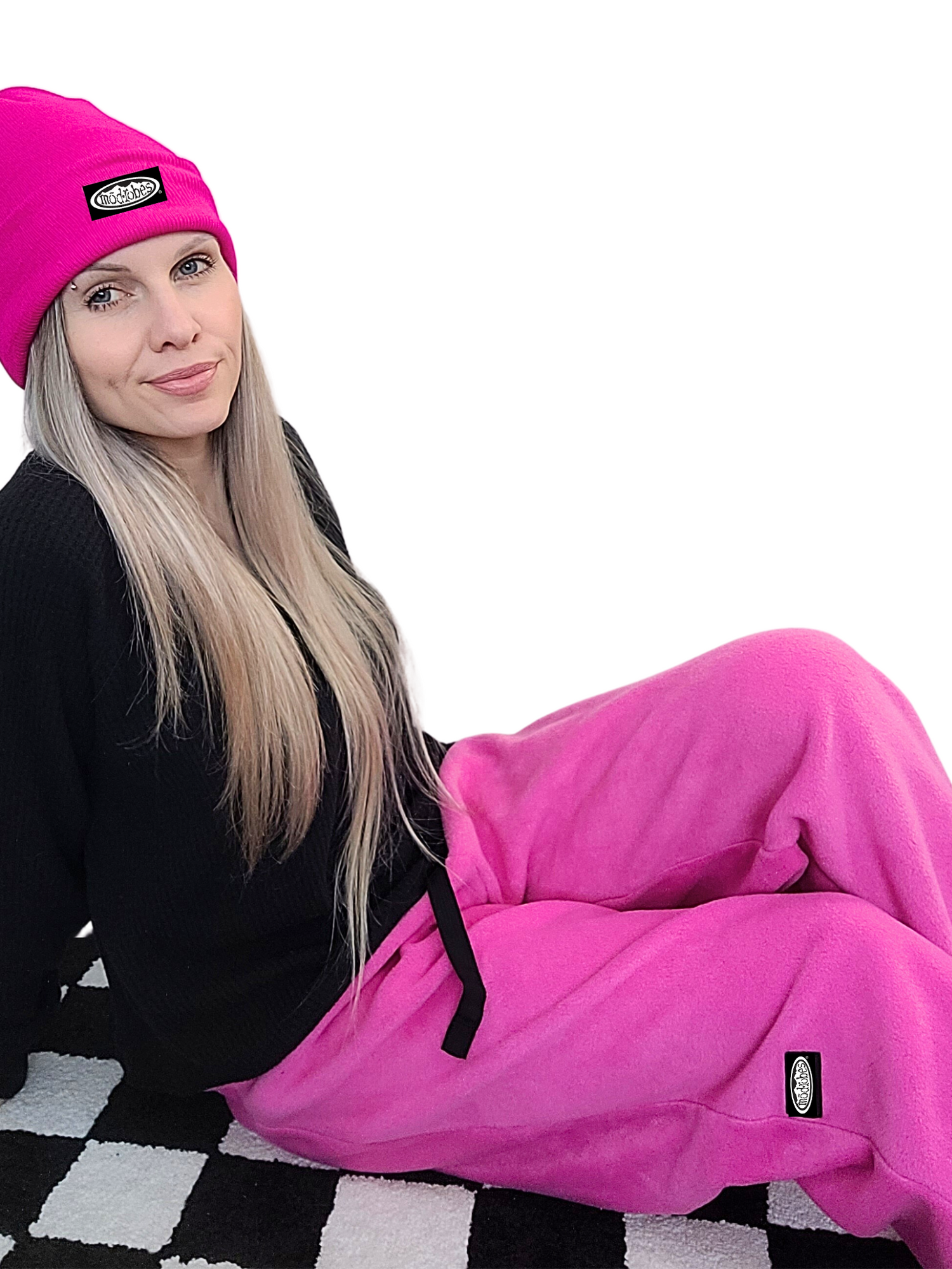 Adult Pink Fleece Pants