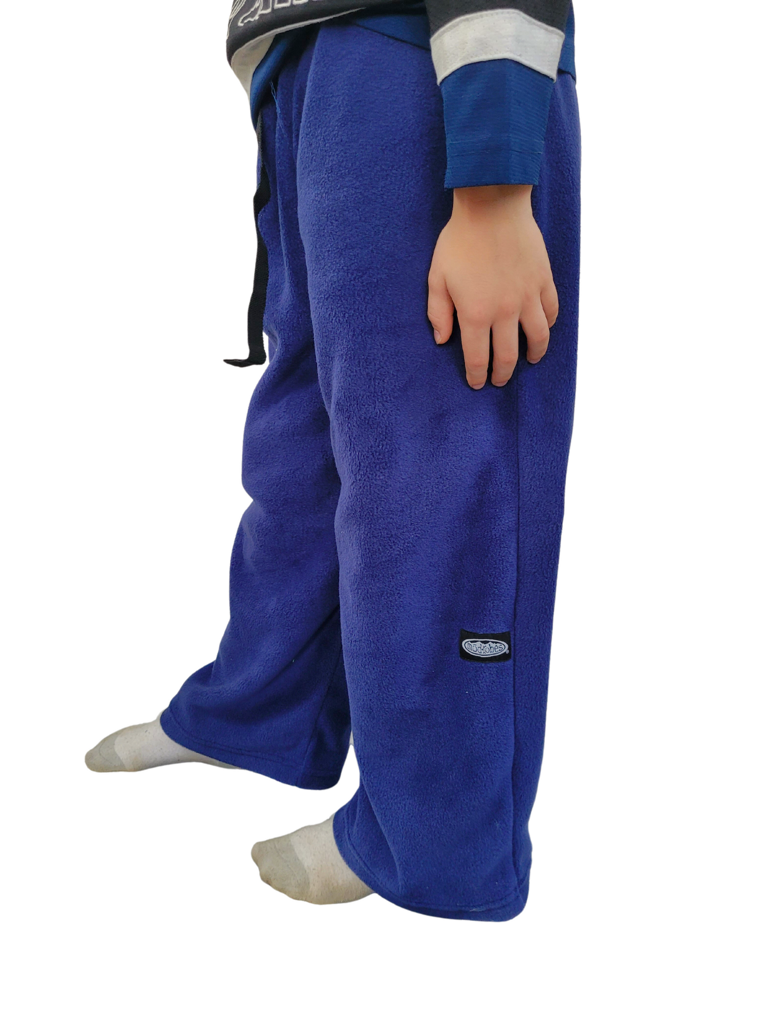 Kids Navy Fleece Pants