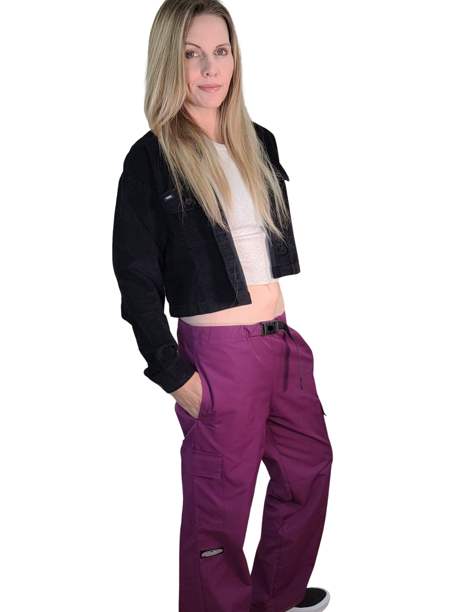 Adult Deep Purple Cargo Pants