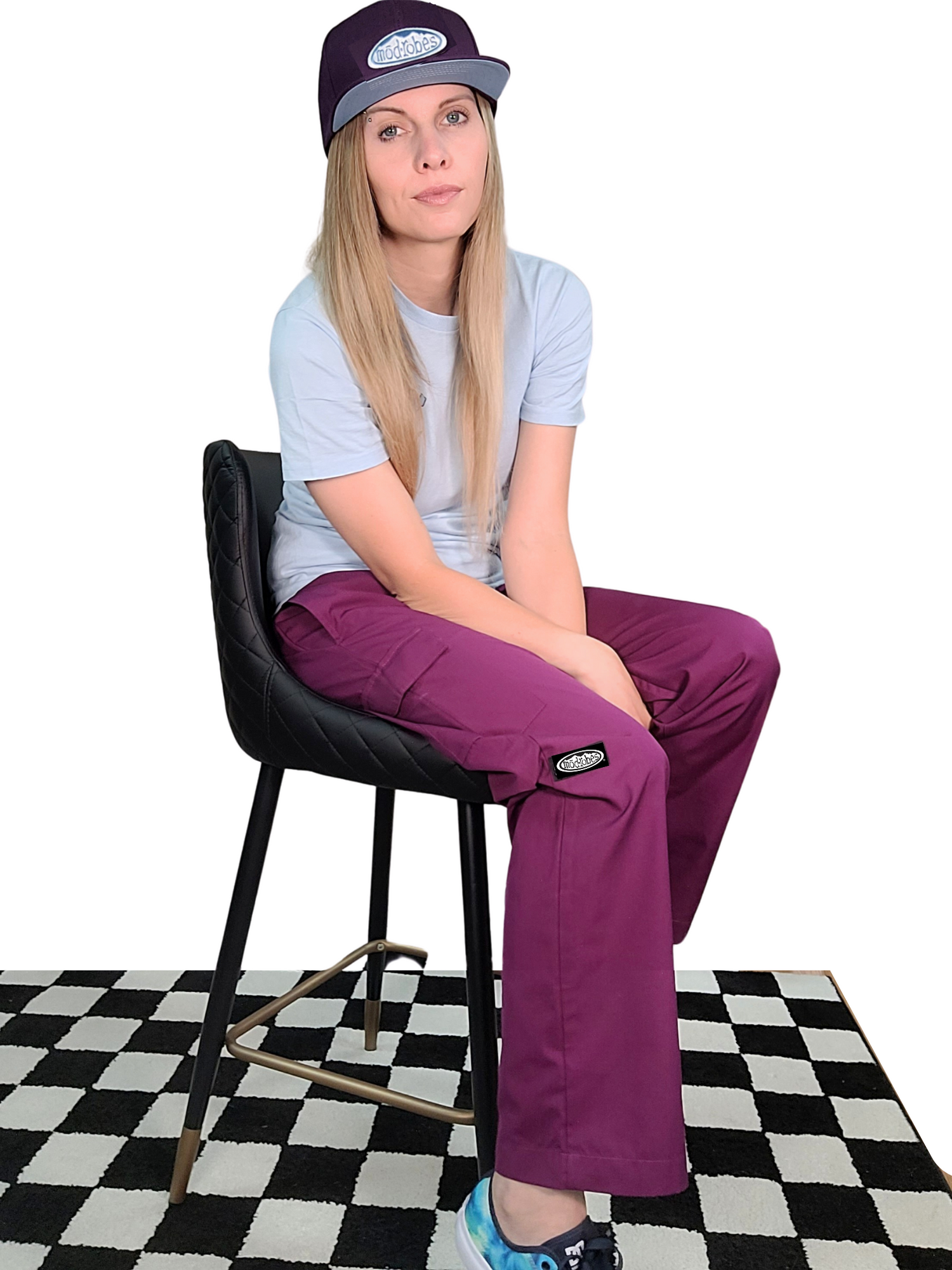 Adult Deep Purple Cargo Pants