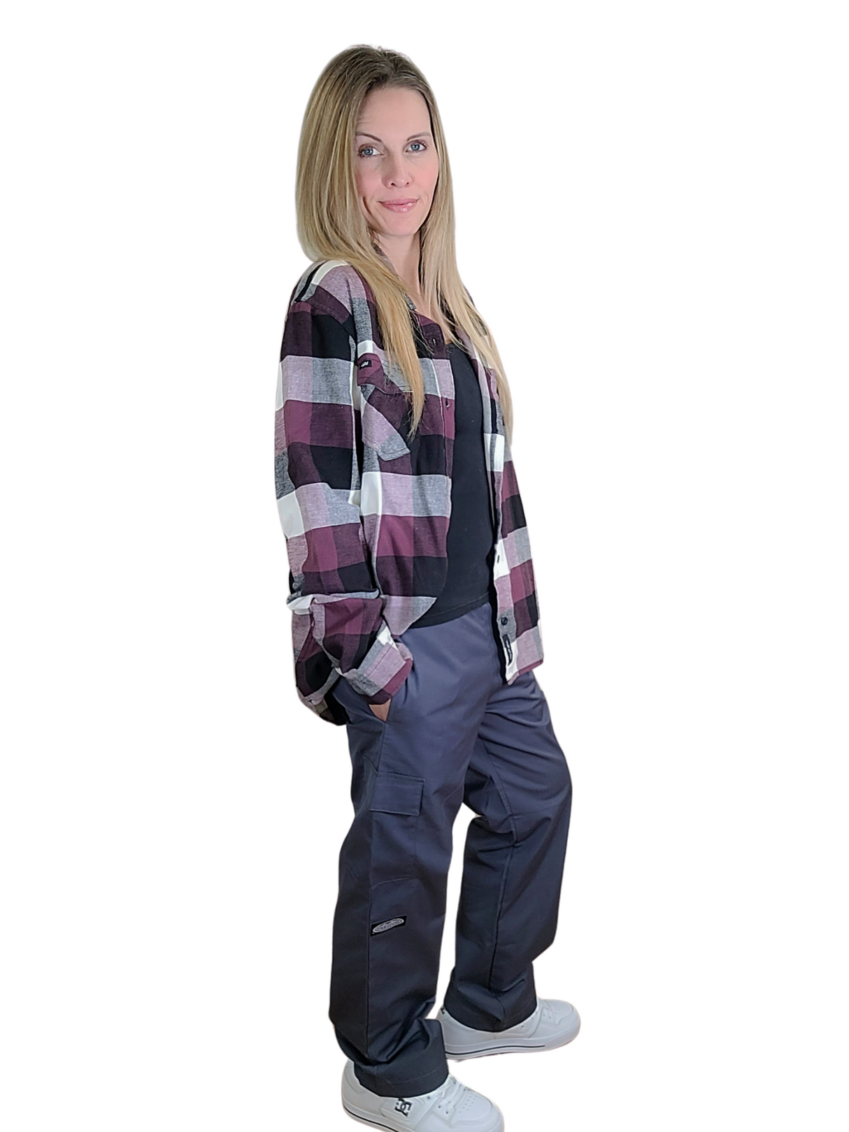 Adult Charcoal Grey Cargo Pants