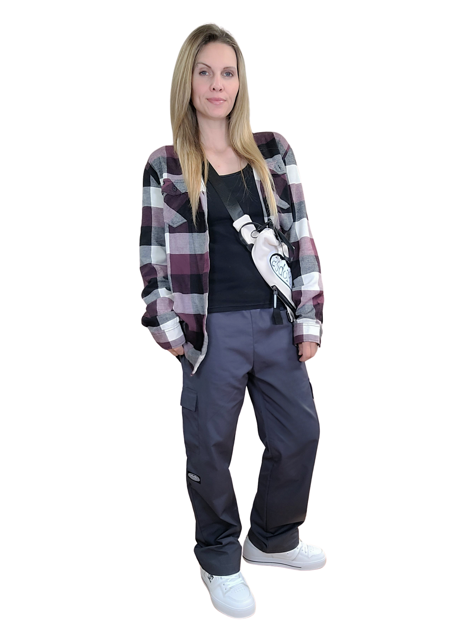 Adult Charcoal Grey Cargo Pants