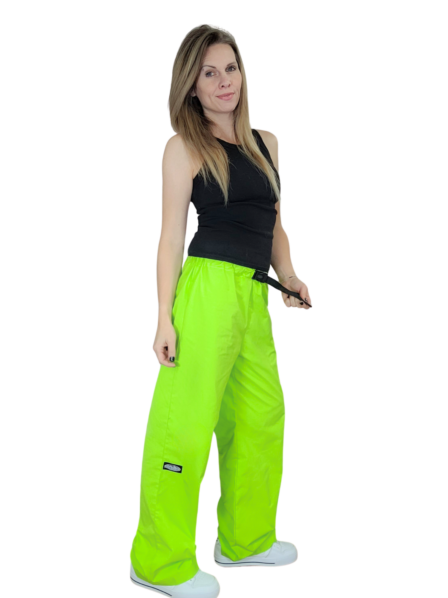 Adult Lime Green Wideleg Pants