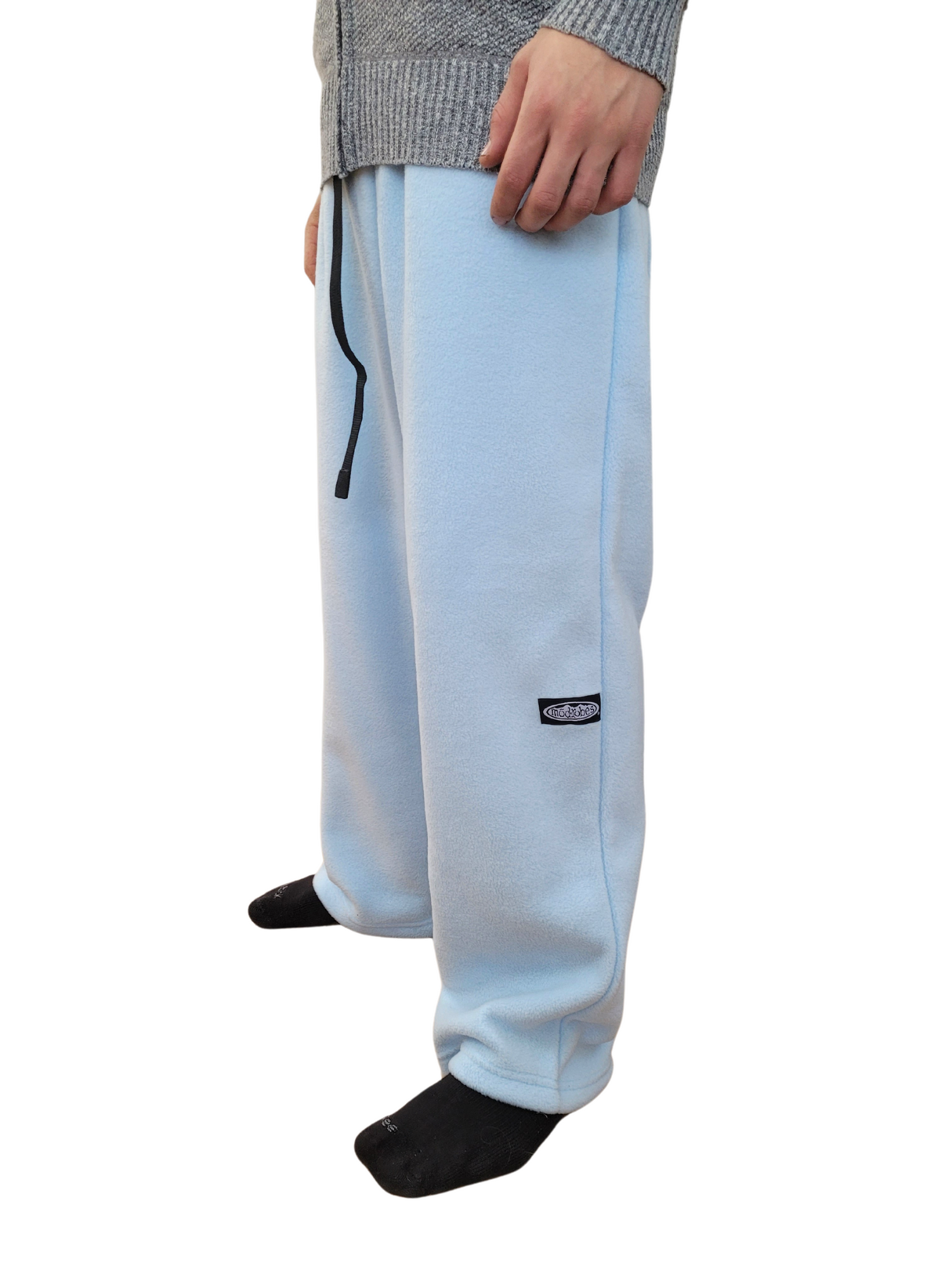 Adult Baby Blue Fleece Pants