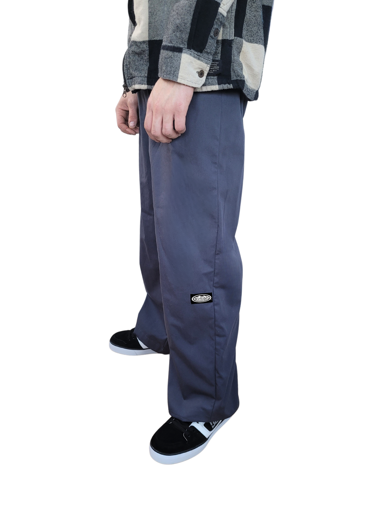 Adult Charcoal Wideleg Pants