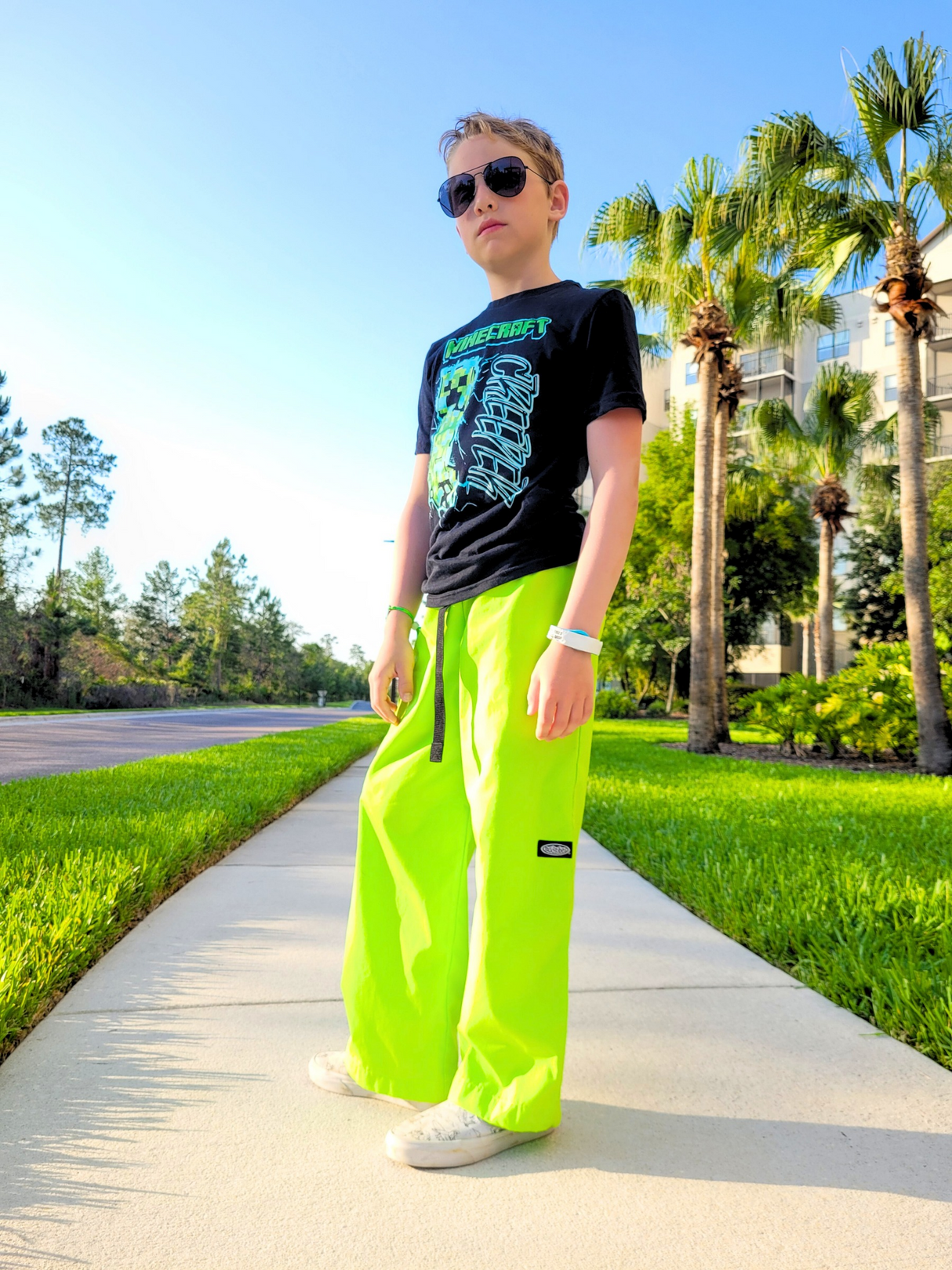Kids Lime Green Original Lounge Pants