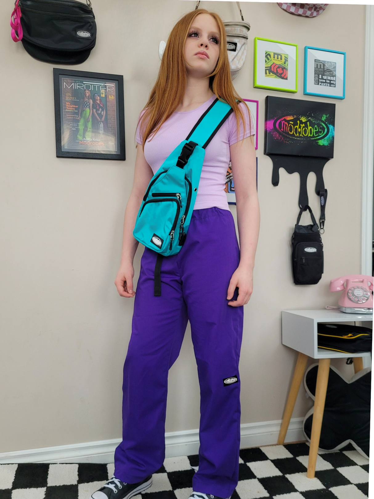 Turquoise Mini Sling Bag