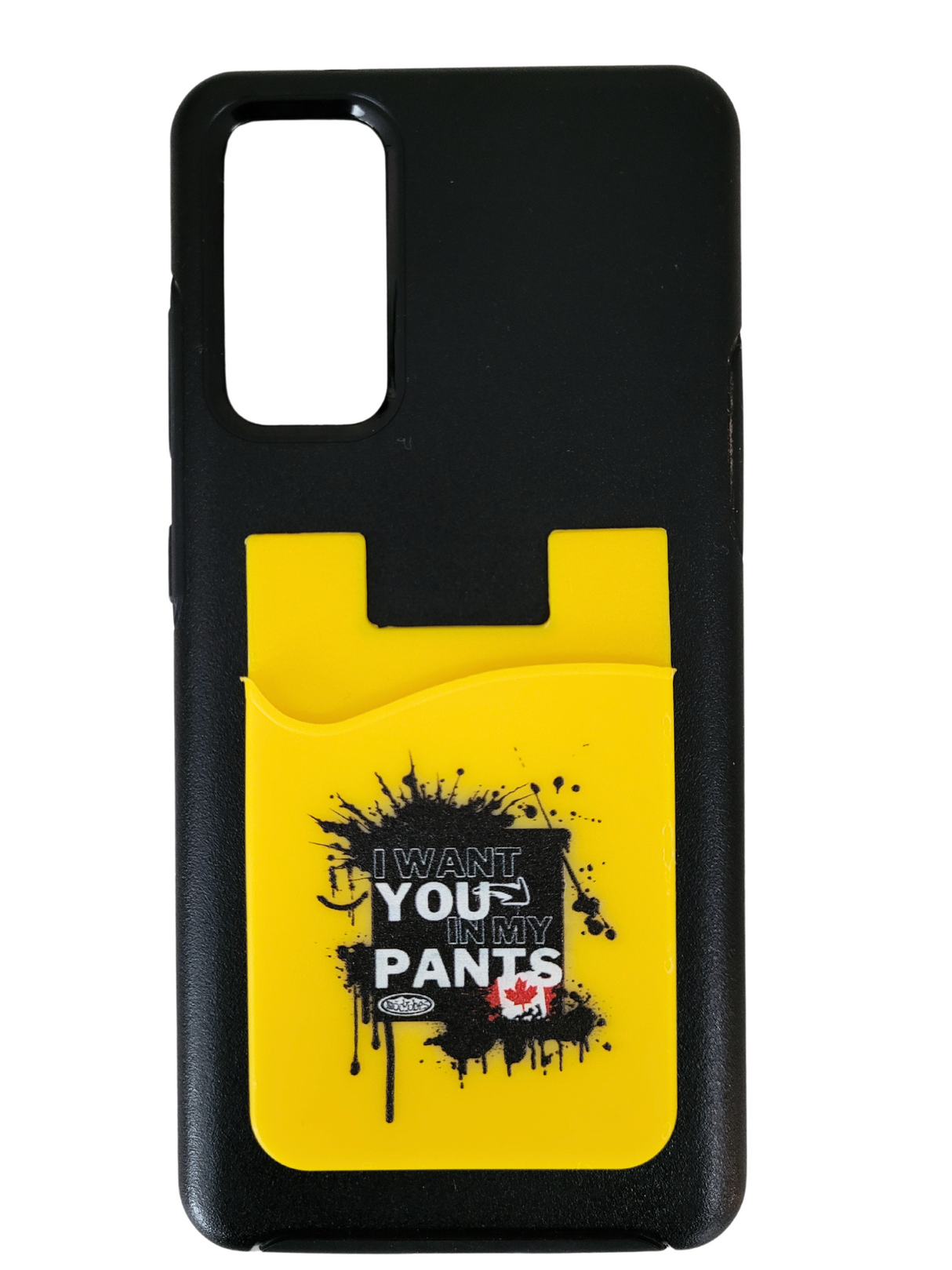 Cardholder Splatter Design - Electric Yellow image