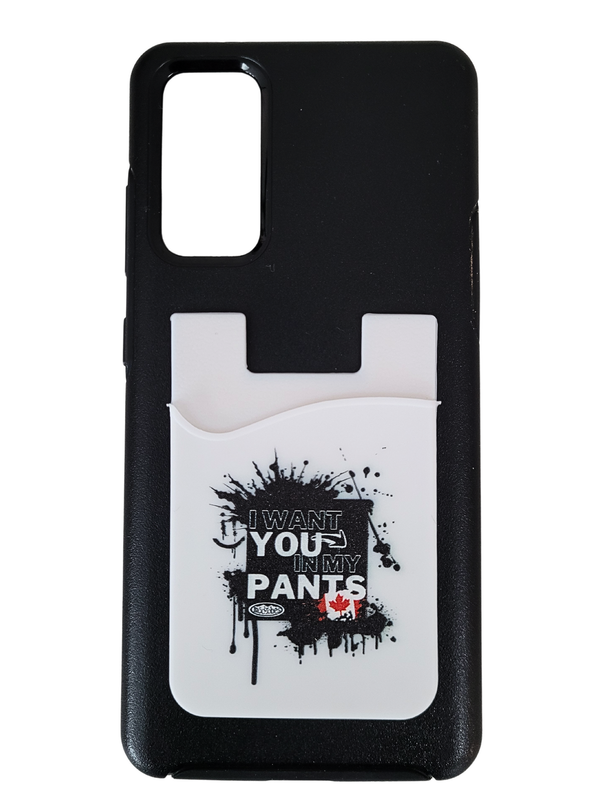 Cardholder Splatter Design - White image
