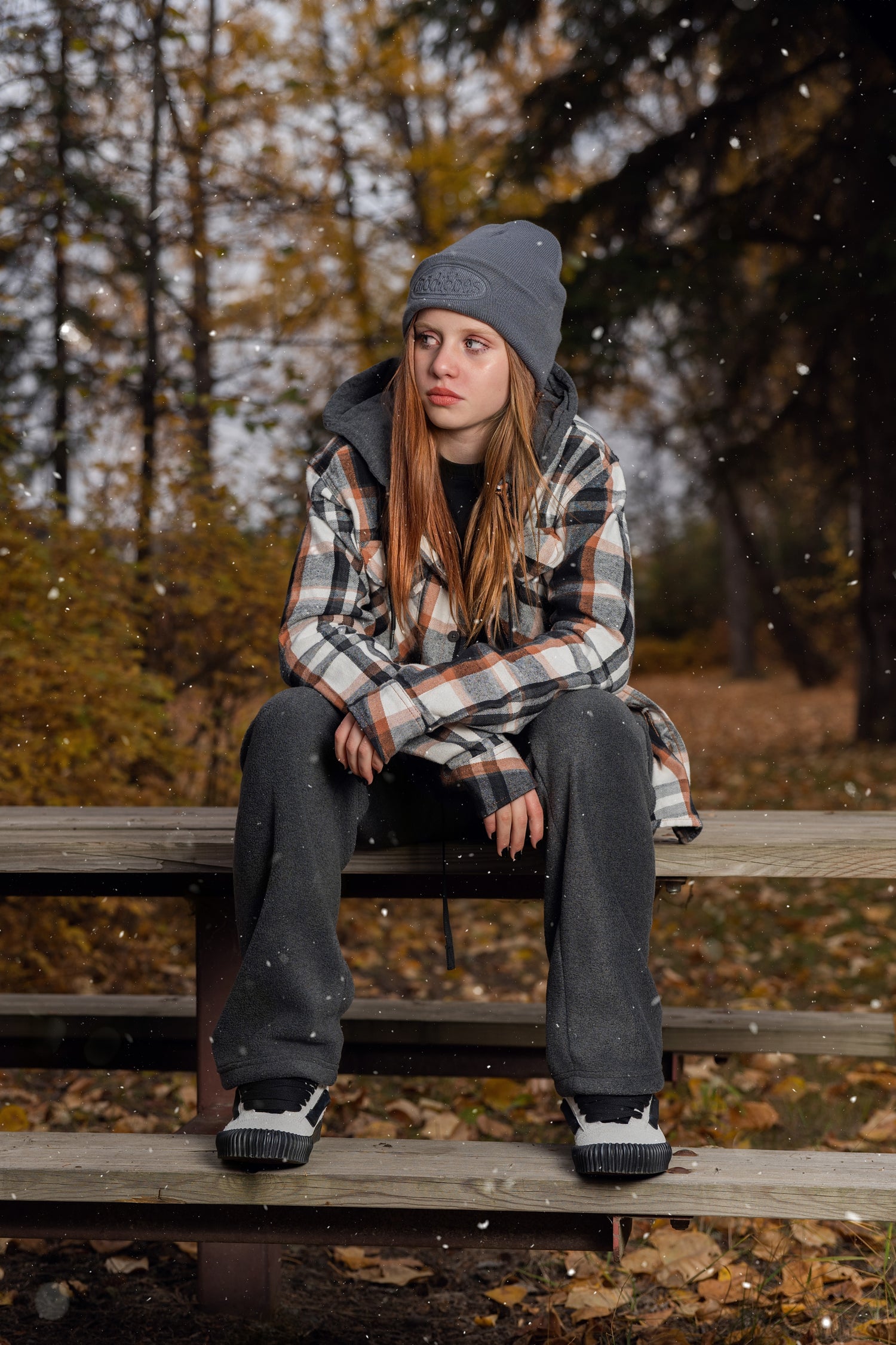 Adult Charcoal Grey Cargo Fleece Pants