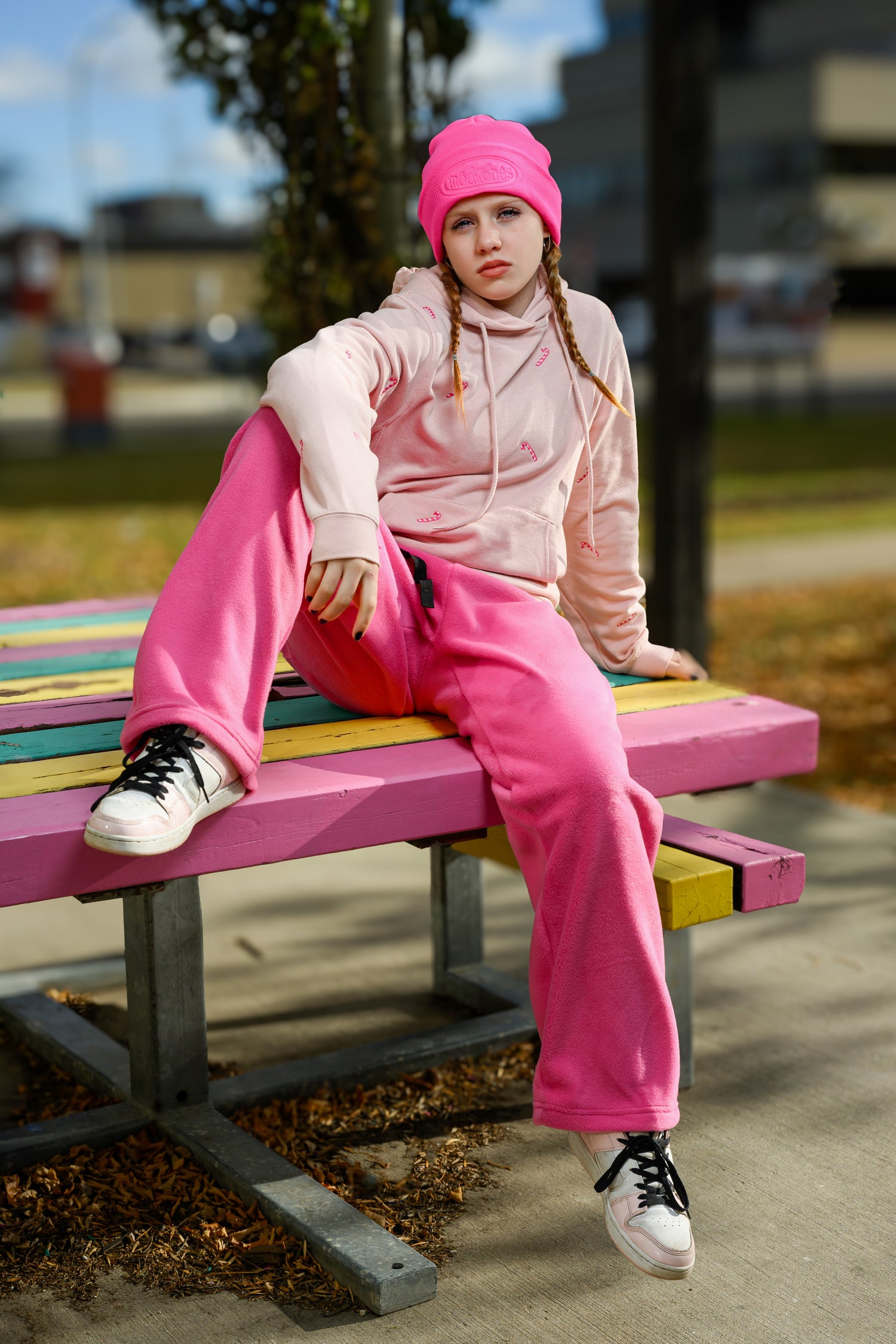 Adult Pink Fleece Pants