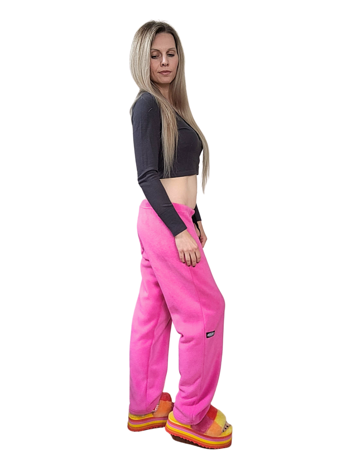 Adult Pink Fleece Pants
