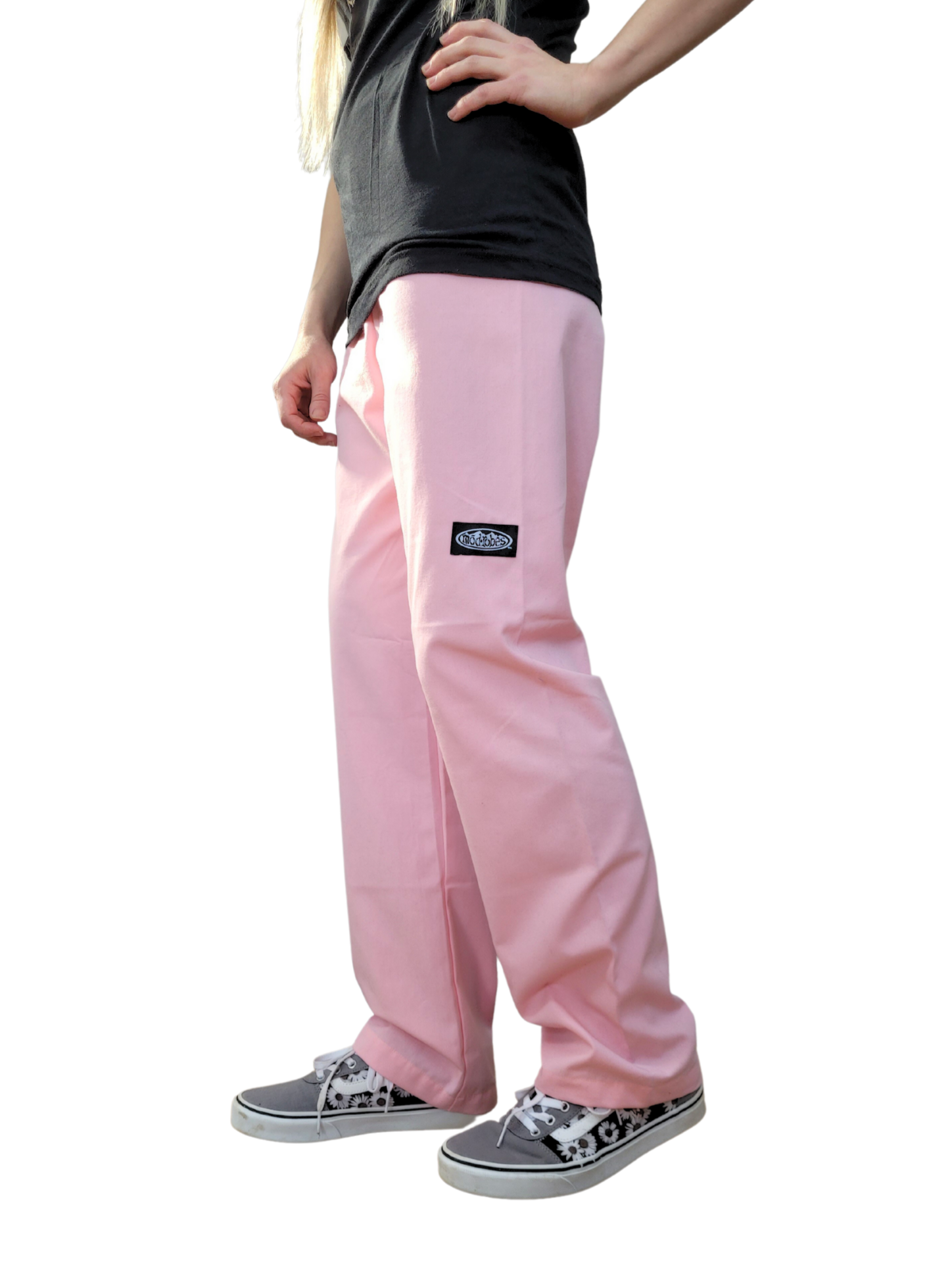 Adult Light Pink Wideleg Pants