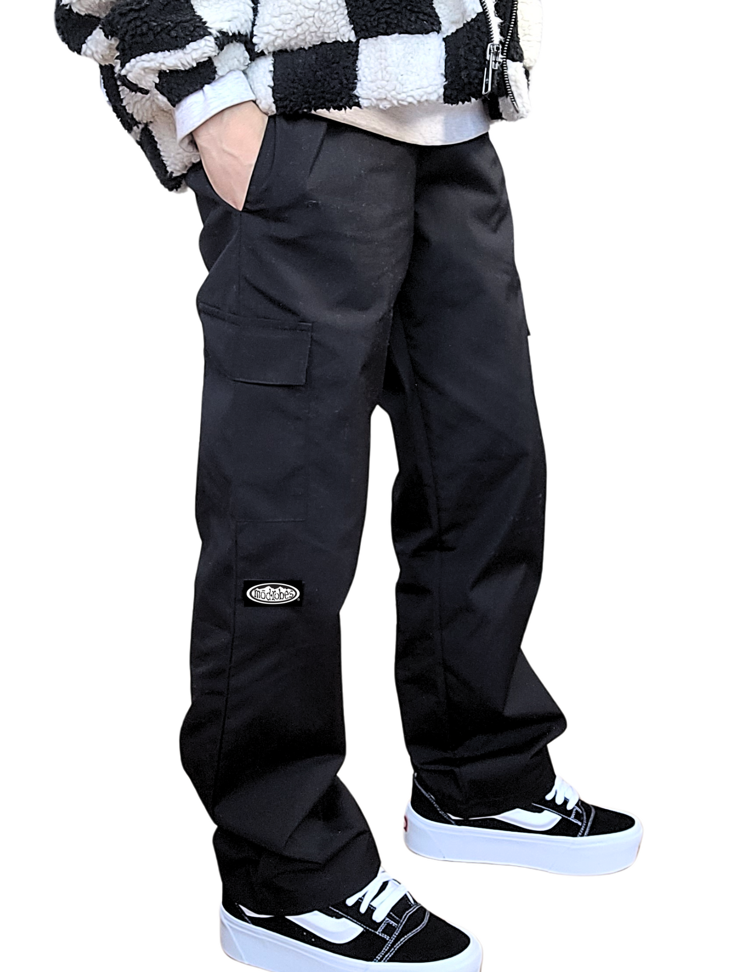Adult Black Cargo Pants