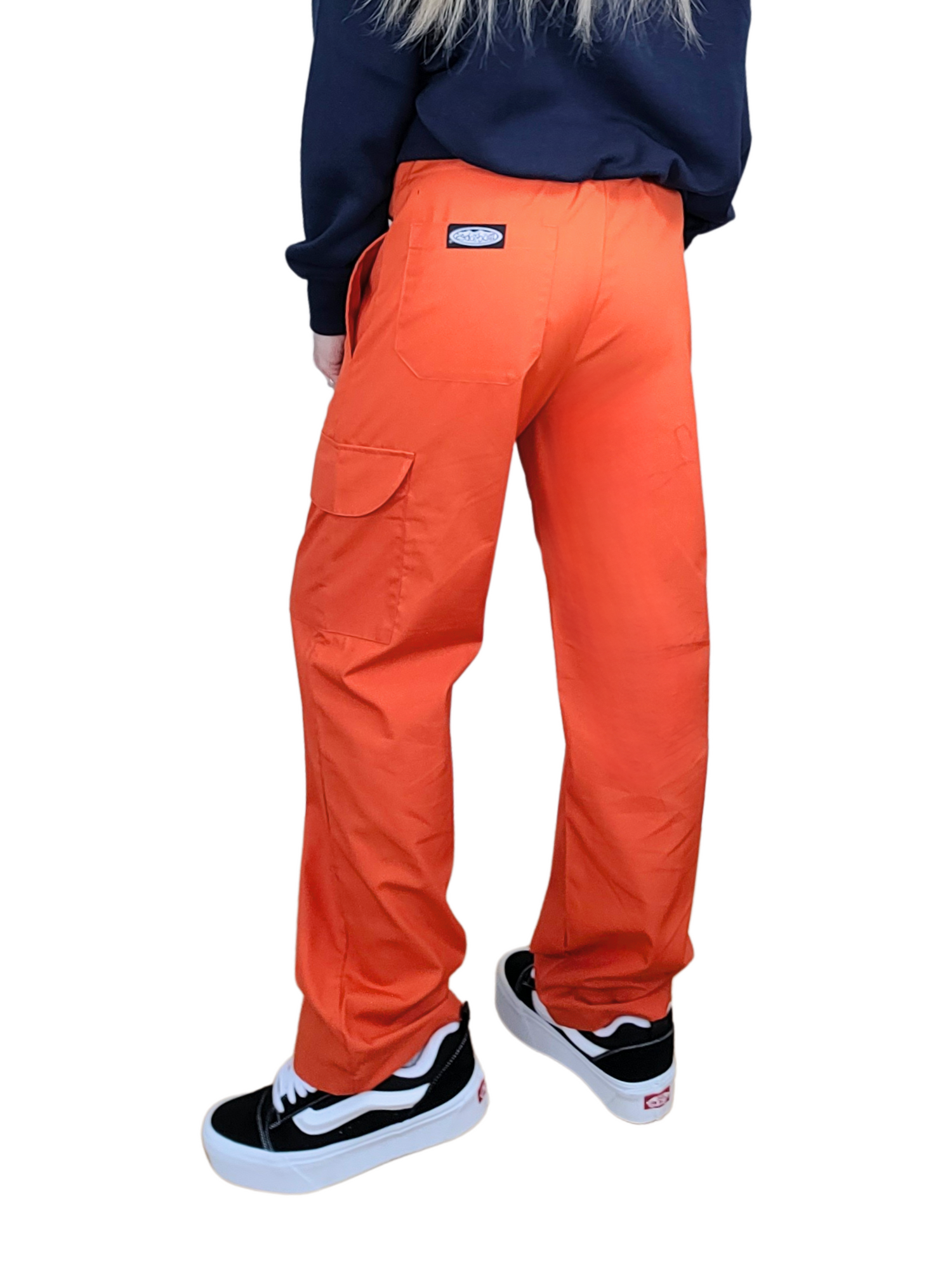 Adult Orange Cargo Pants