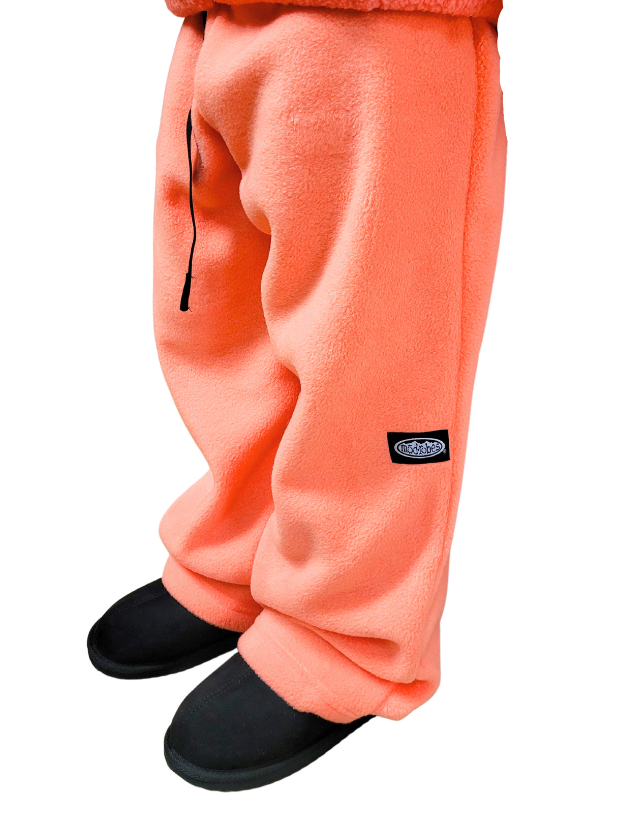Kids Fuzzy Peach Fleece Pants