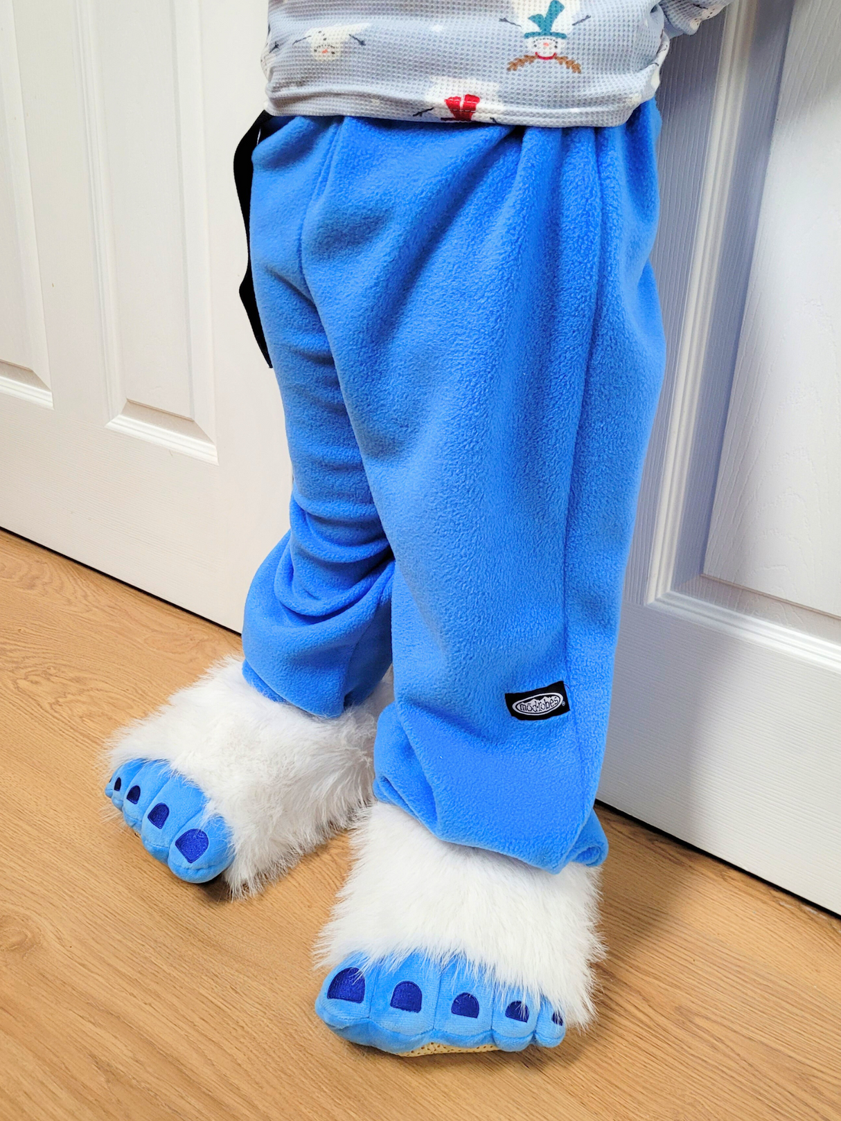 Kids Azure Blue Fleece Pants