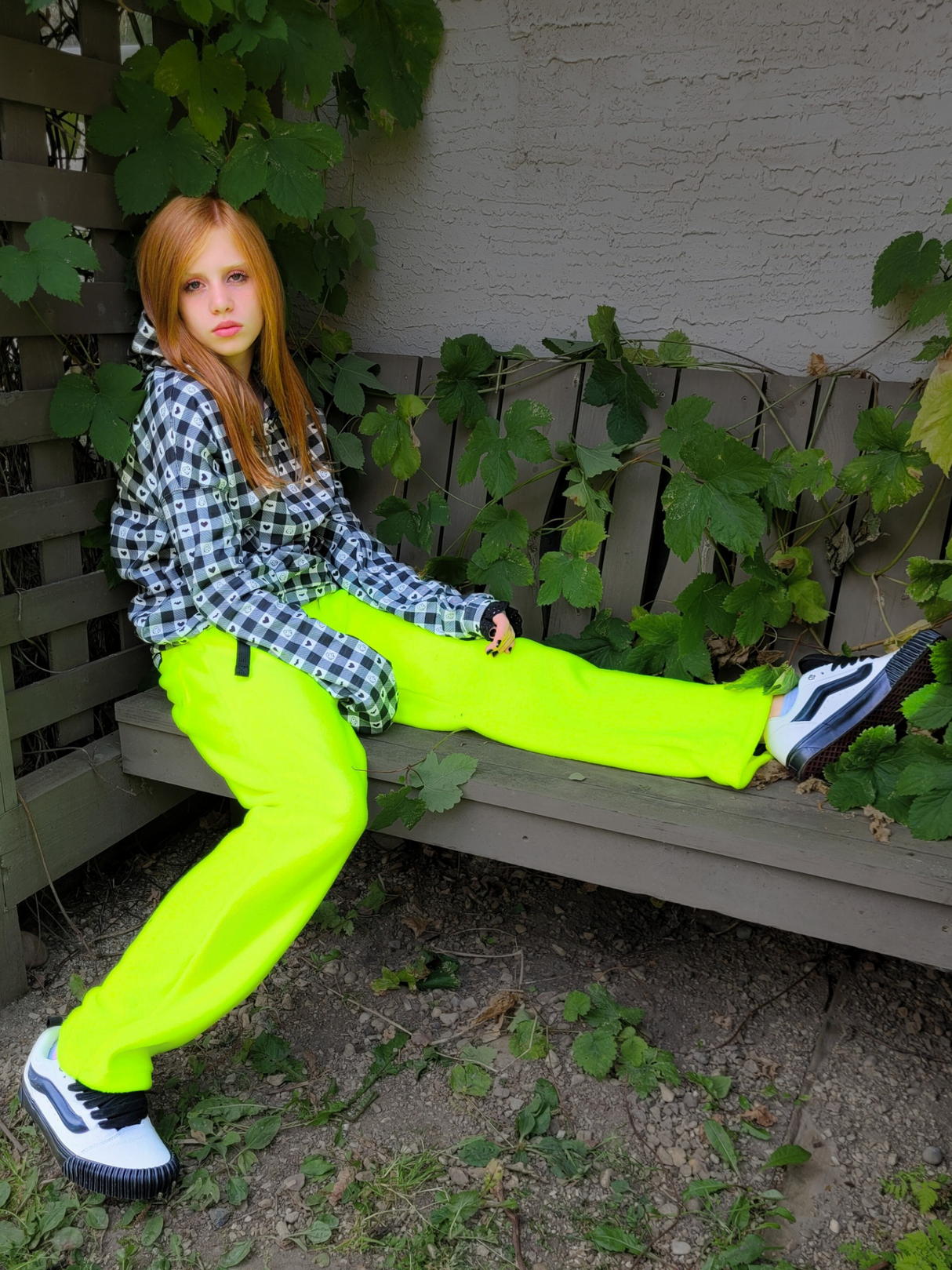 Adult Neon Yellow Fleece Pants