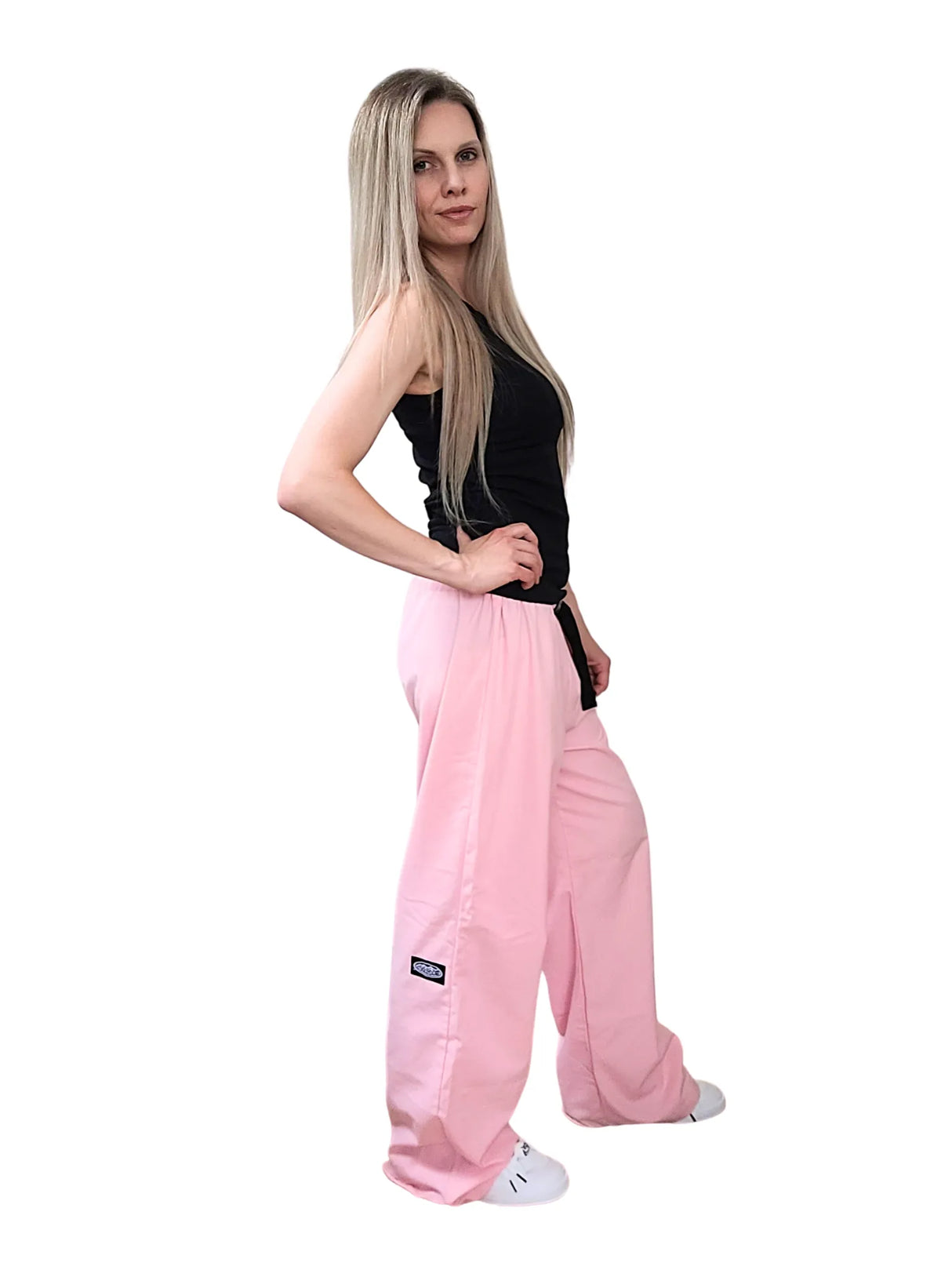 Adult Light Pink Wideleg Pants