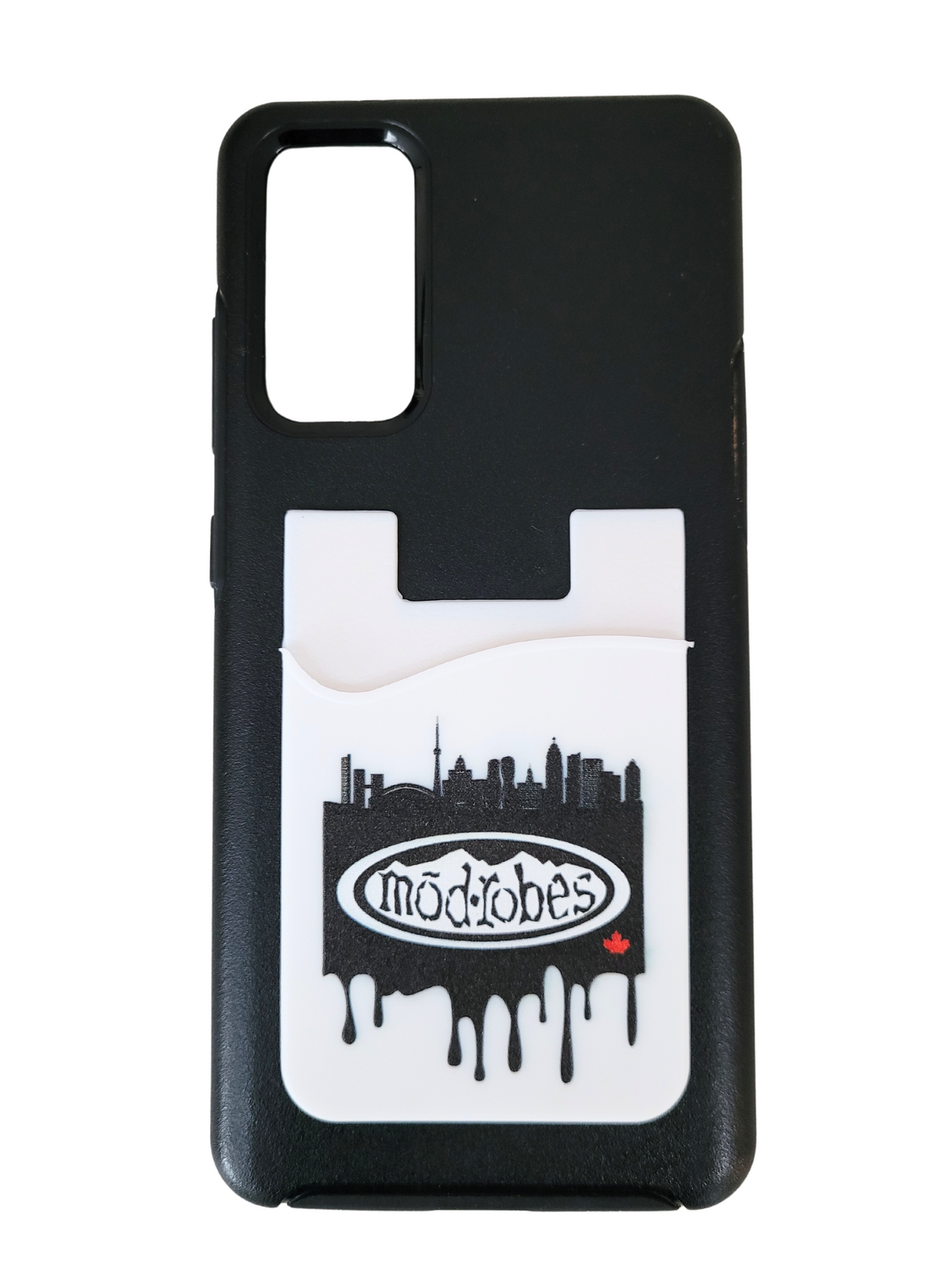 Cardholder Drip Design - White image