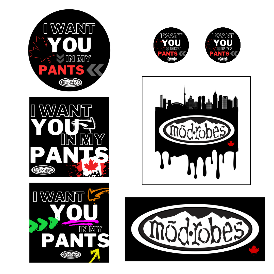 Modrobes Sticker Button Pack image 0
