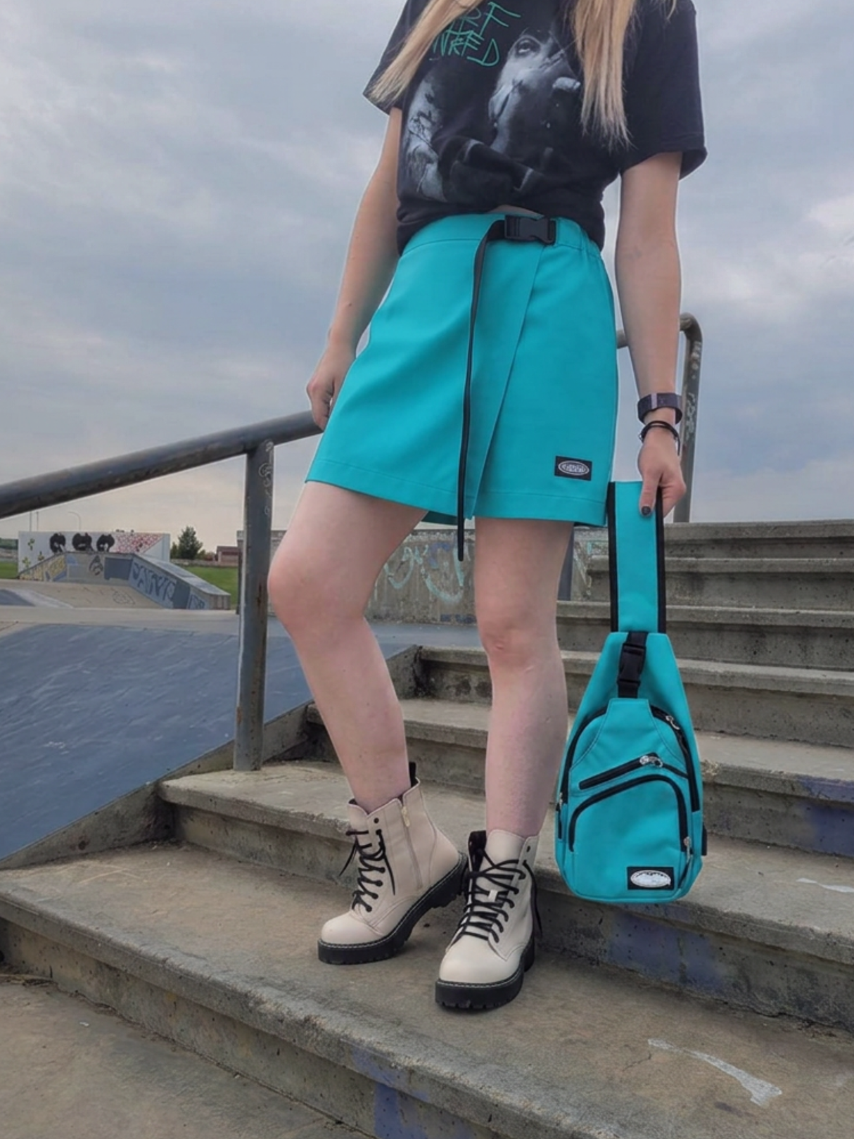 Turquoise Mini Sling Bag