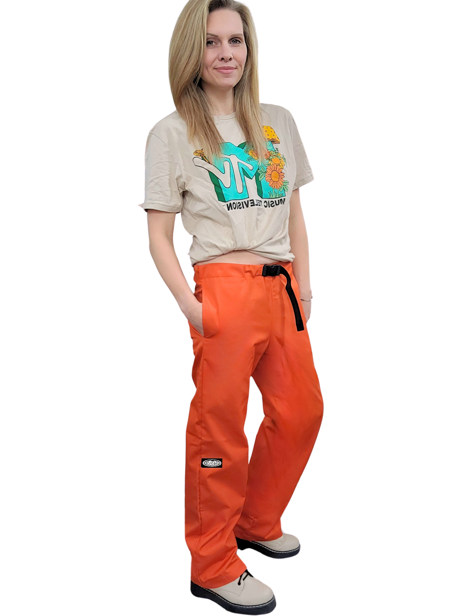 Adult Orange Original Lounge Pants + Side Pockets | Modrobes Canada