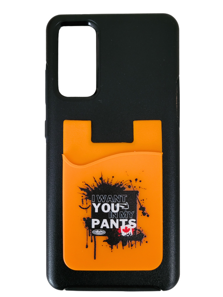 Cardholder Splatter Design - Bright Orange image
