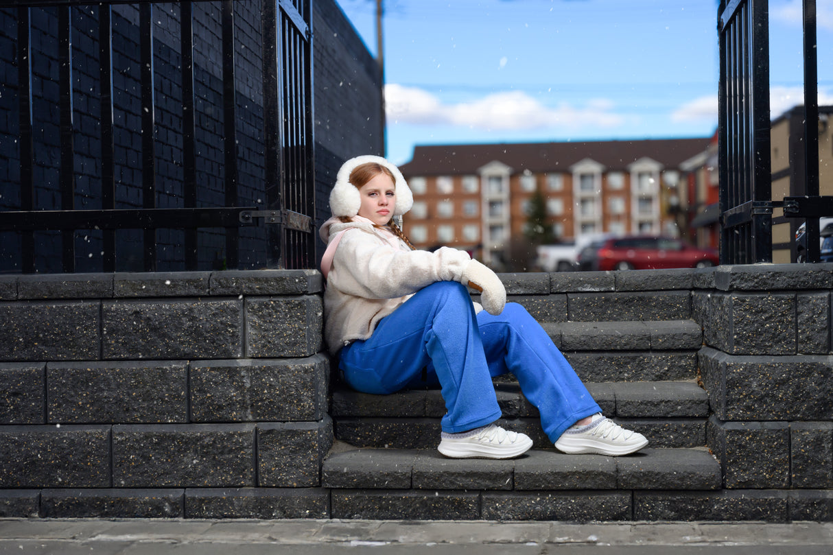 Adult Azure Blue Fleece Pants