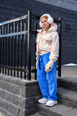 Adult Azure Blue Fleece Pants