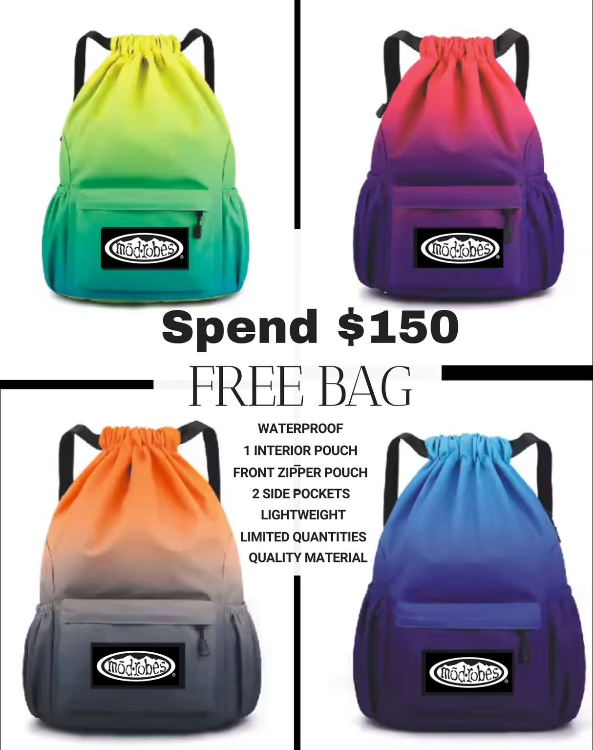 BlackFriday Free Backpack Promo Active! (One Per Order)