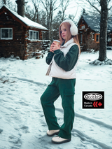 Adult Forest Green Cargo Fleece Pants