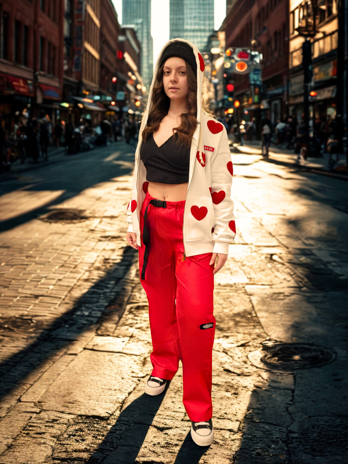 Adult Red Original Lounge Pants + Side Pockets