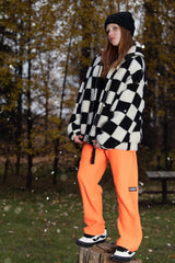 Adult Orange Fleece Pants