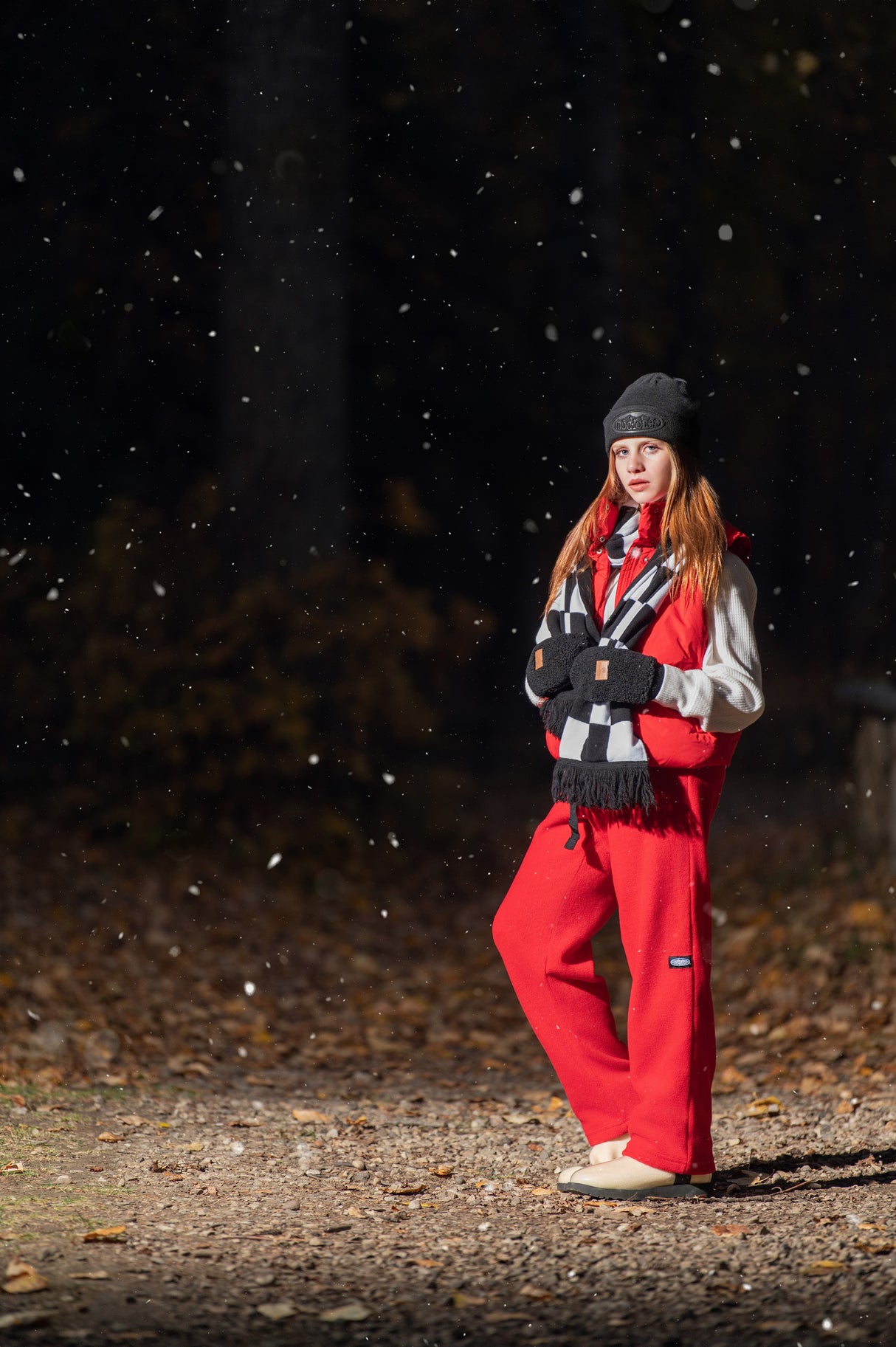 Adult Red Fleece Pants