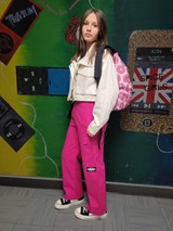 Adult Pink Cargo Pants