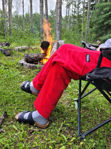 Adult Red Cargo Fleece Pants